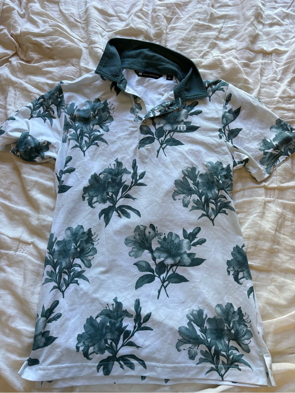 Men’s Floral Polo- Small